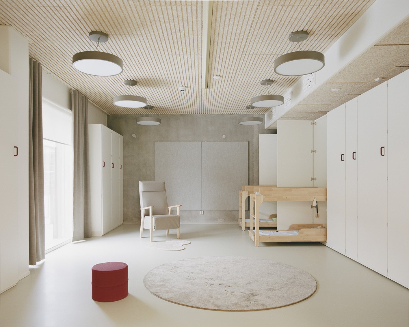Interior of the Linnunrata daycare in the Kasperi area of Seinäjoki.