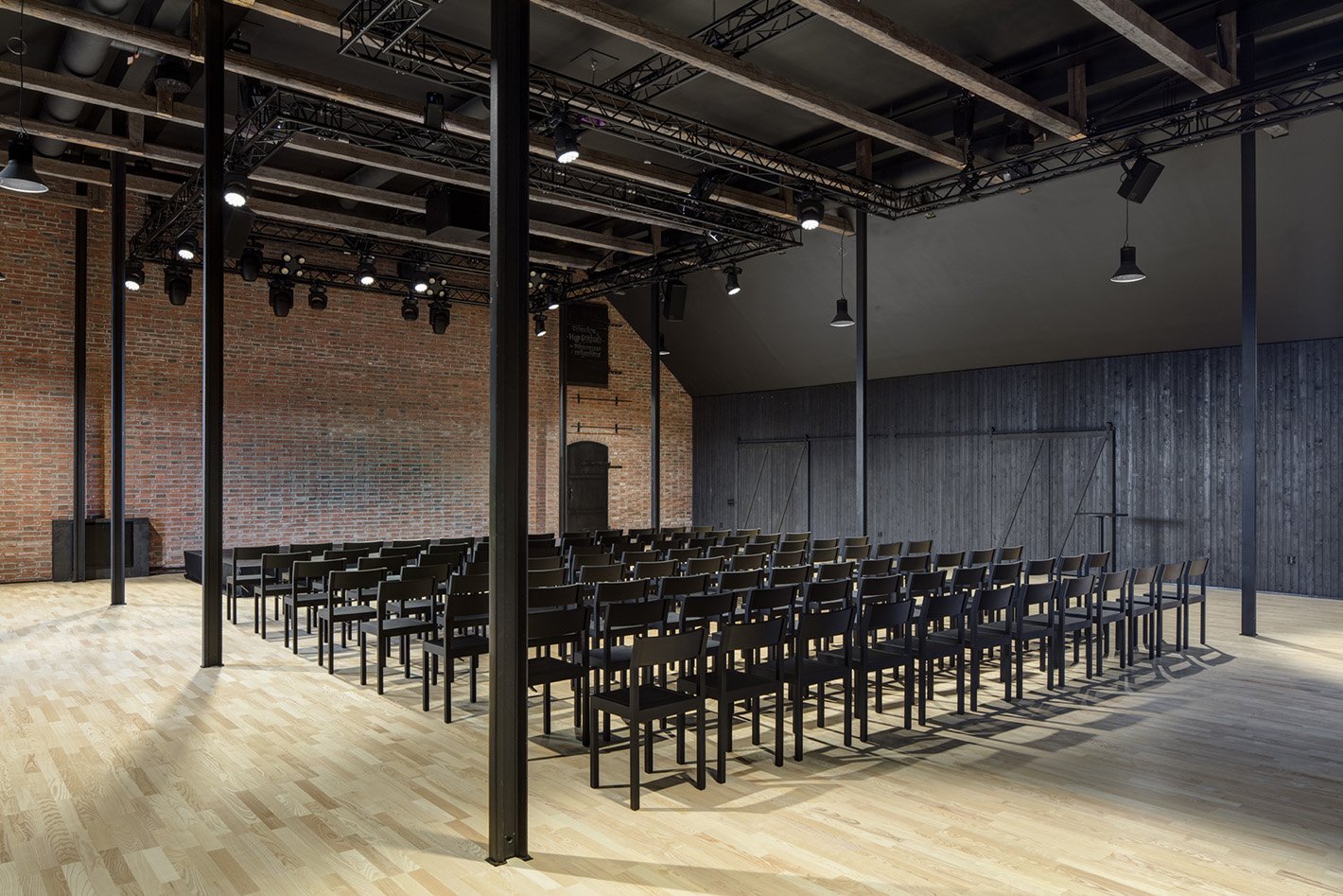 Interior of the Kalevan Navetta cultural centre.