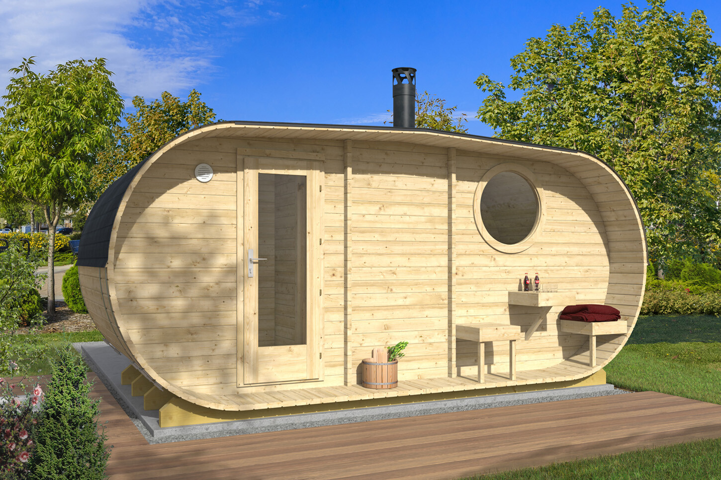 Lohja log house designed by Tene.