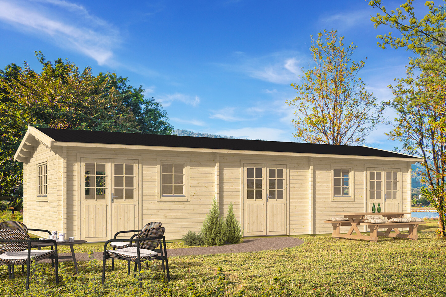 Pisa log house designed by Tene.