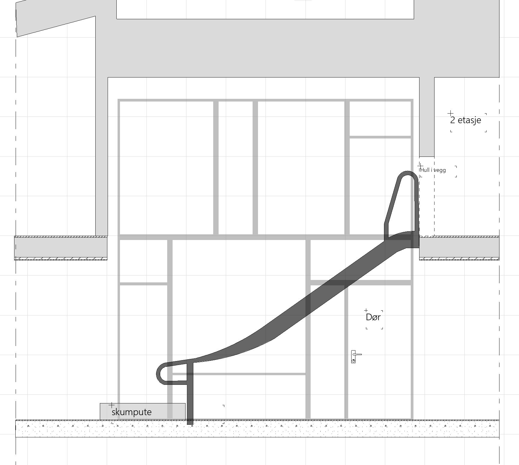 Interior detail from Villa Grannes, designed in Archicad.
