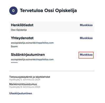 Henkilökohtainen profiili