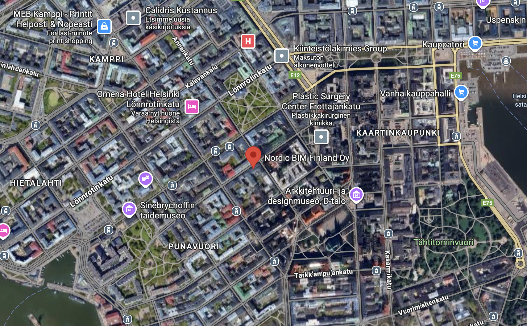 NBG Finland kartalla