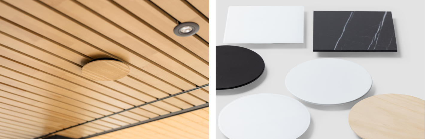 ound LINE ventilation valve with minimal disc face, designed by Minna Haapakoski for Climecon.