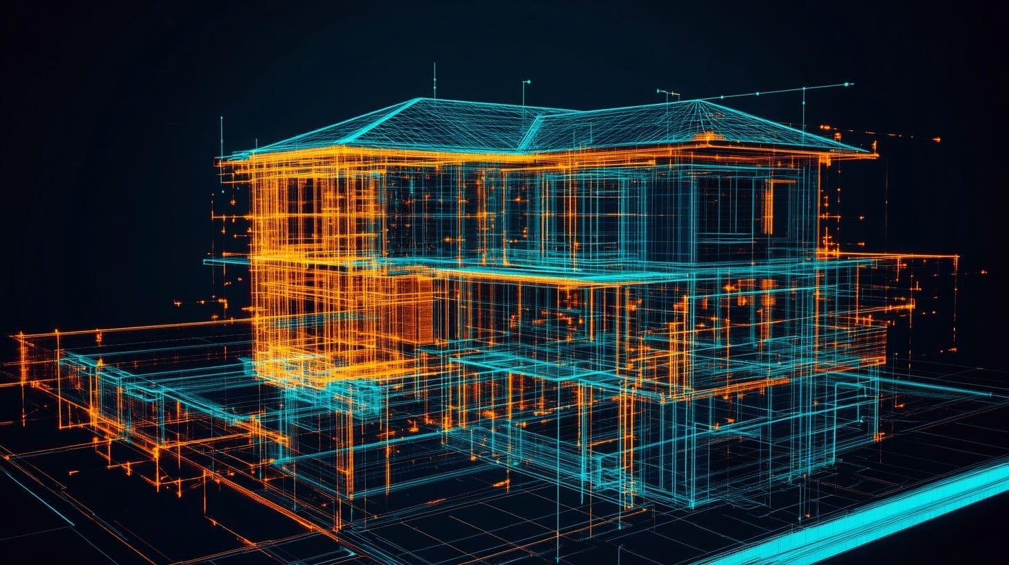 Nordic BIM Group A_wireframe_digital_model_of_a_modern_building