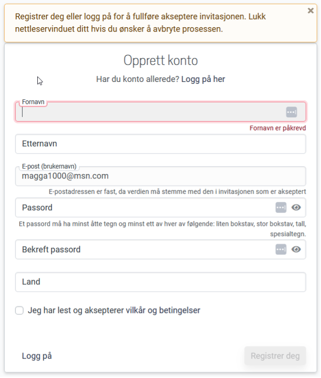Solibri registrer konto