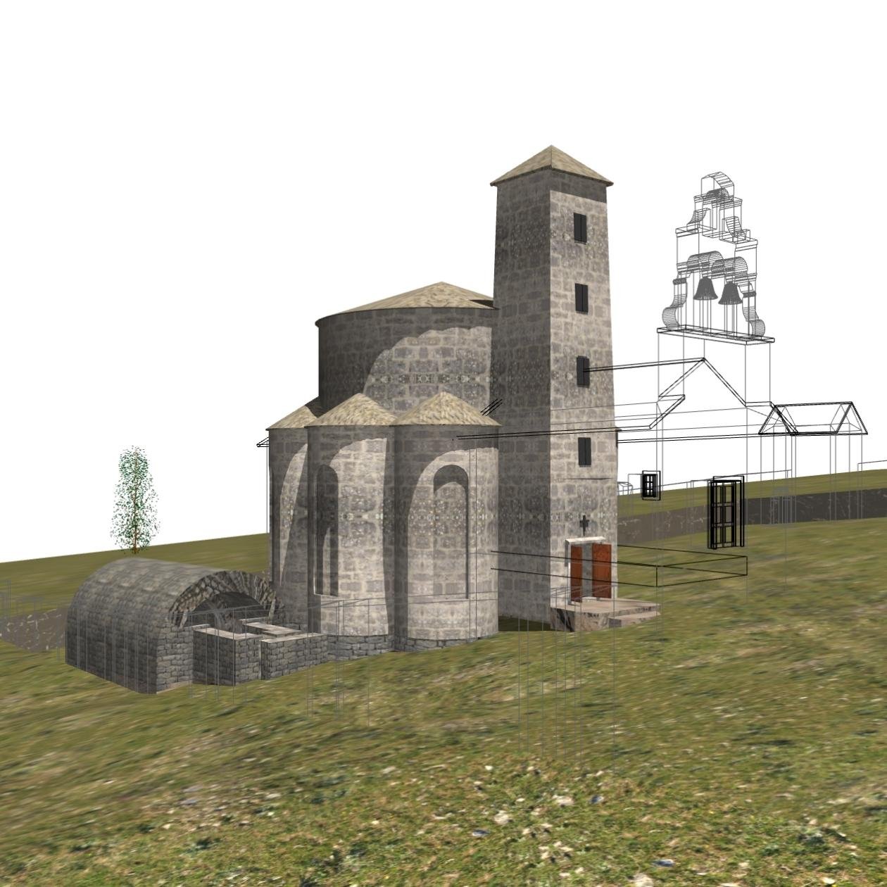 630x630 Bribir Dalmatia Rotunda w 8 apses & belltower Per Rahtsman