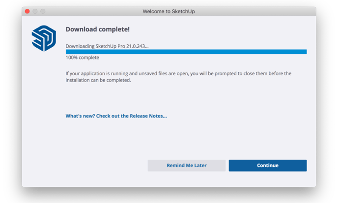 Download complete