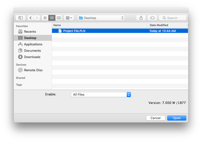 Öppna fil i AC10 converter på Mac
