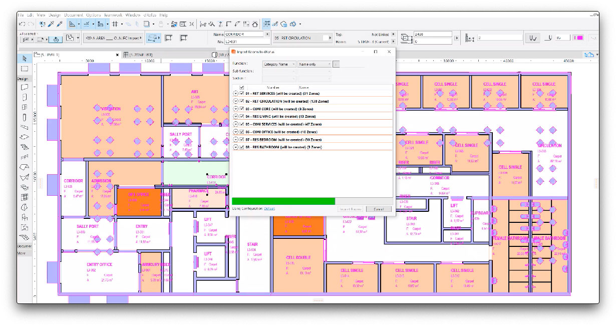 dRofus_Archicad_import