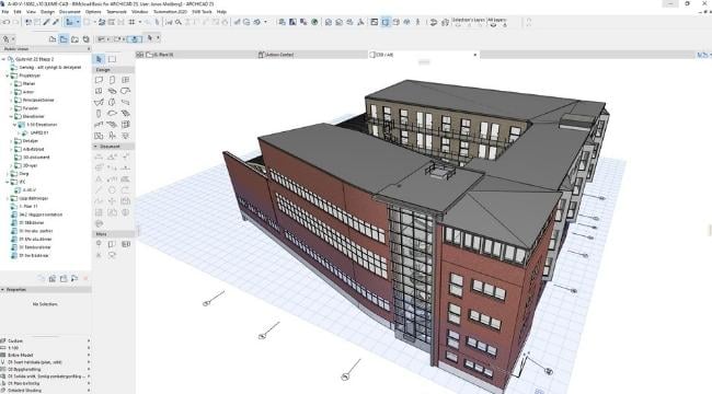 BIM projekt Archicad Lume Arkitekter